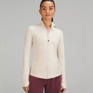 Lululemon Define Jacket Nulu In White Opal/Bone